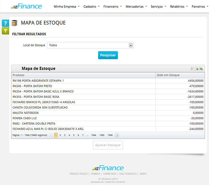 Tela de Gerenciamento de Estoque - Imagem 3